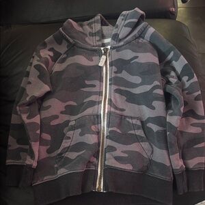 Carter's Black and Gray Camouflage Hoodie